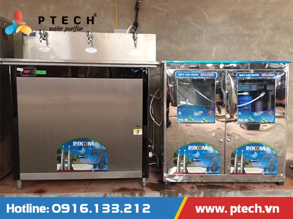 Lắp đặt cây nước nóng lạnh cho nhà máy